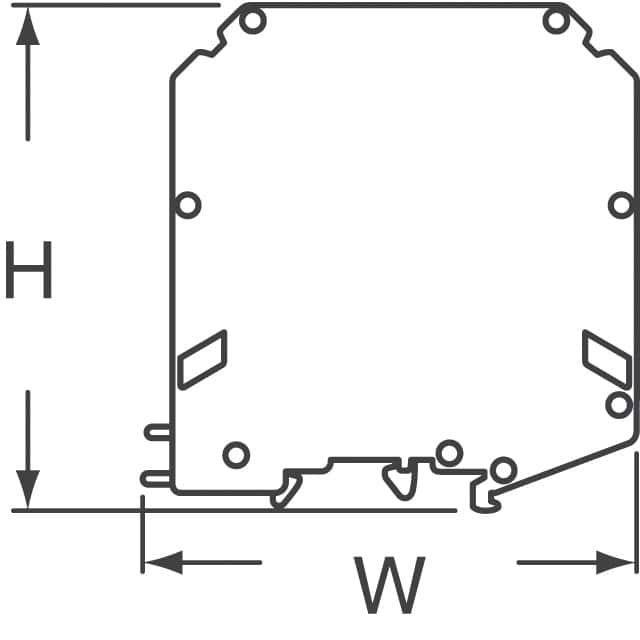 ATB95 Amphenol PCD  Din Rail Channel